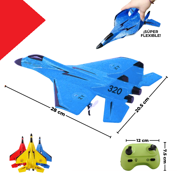 AVIÓN INDESTRUCTIBLE A CONTROL REMOTO