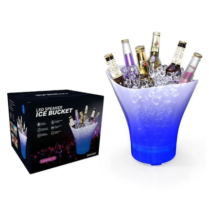 HIELERA BLUETOOTH CON LUZ Y BOCINA