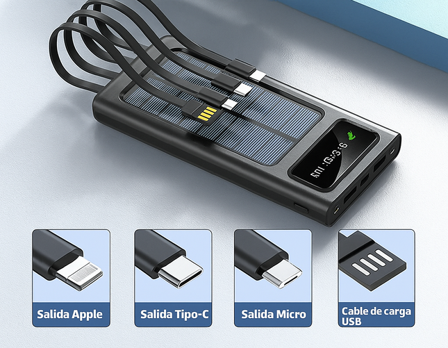 CARGADOR SOLAR PORTÁTIL
